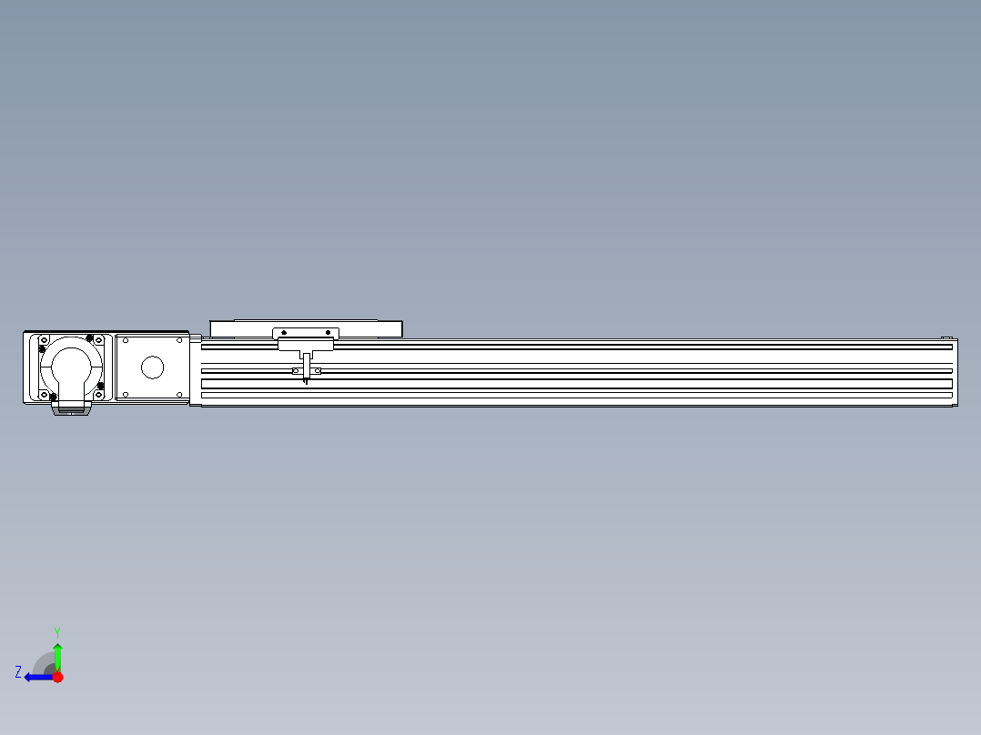 同步带全封闭直线模组TPA-HCB-120D-90-L450-ML-Y-P40-N3右视图
