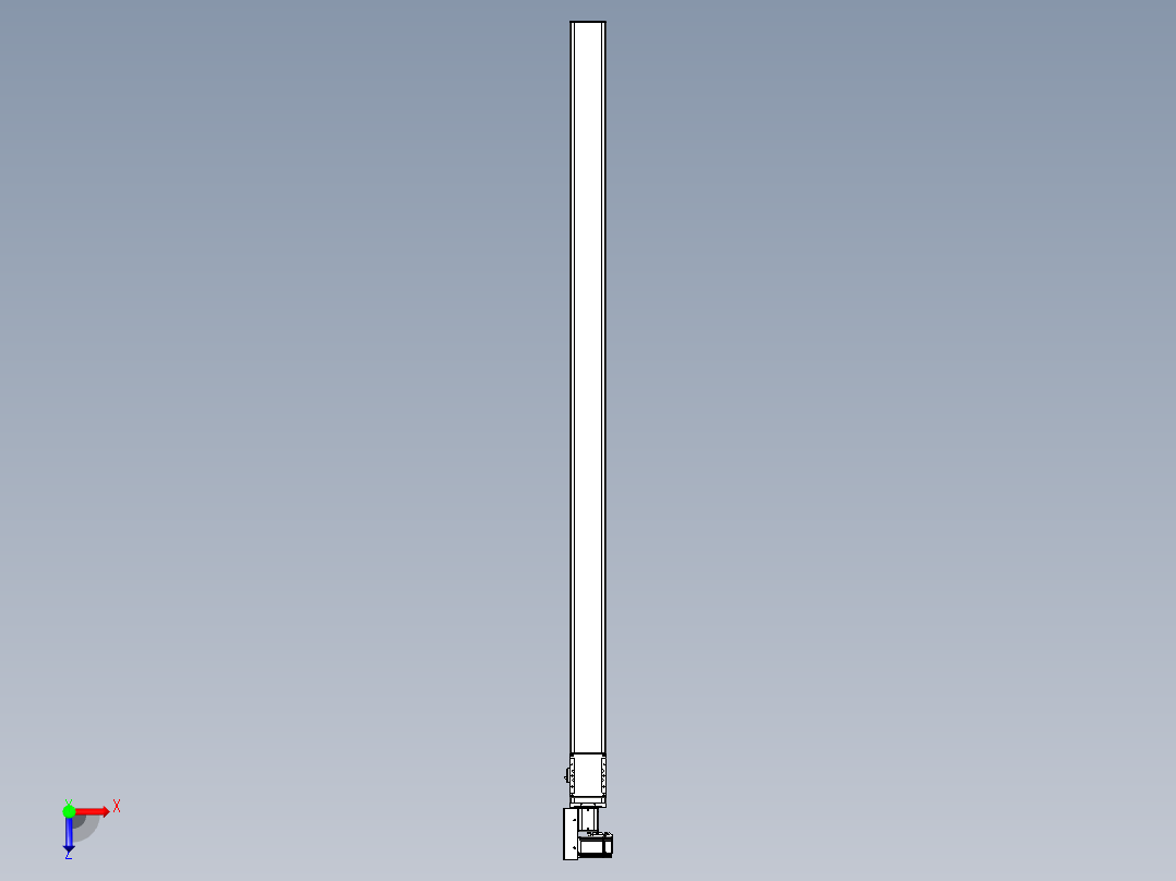 同步带全封闭直线模组TPA-HCB-105D-90-L2050-ML-Y-P20-N3俯视图