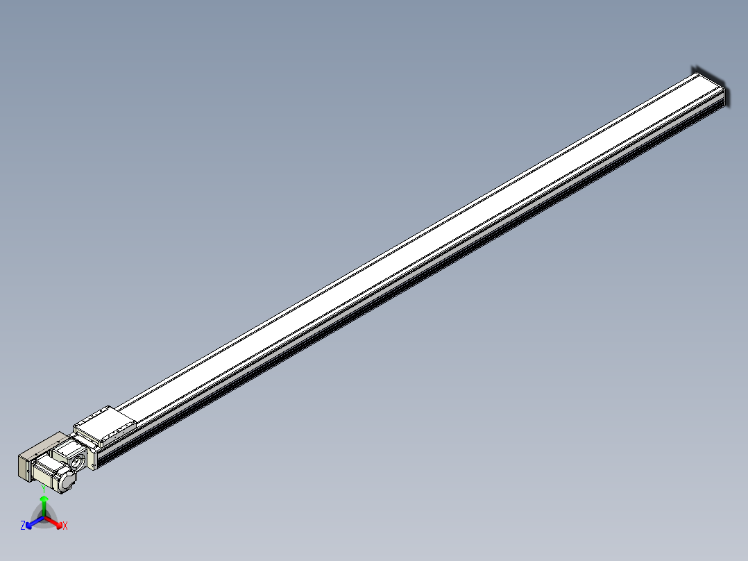 同步带全封闭直线模组TPA-HCB-105D-90-L2050-ML-Y-P20-N3正等轴测图