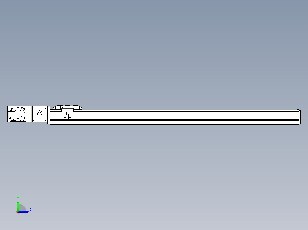 同步带全封闭直线模组TPA-HCB-85D-90-L850-ML-Y-P20-N3左视图