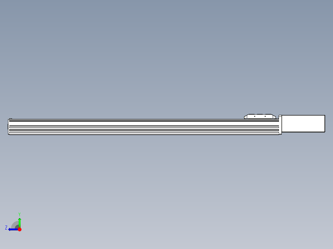 同步带全封闭直线模组TPA-HCB-85D-90-L850-ML-Y-P20-N3右视图