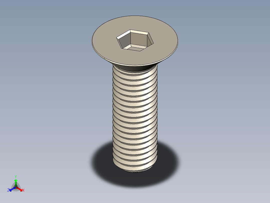 Screw_ISO_10642_M12x40_A2.STEP正等轴测图