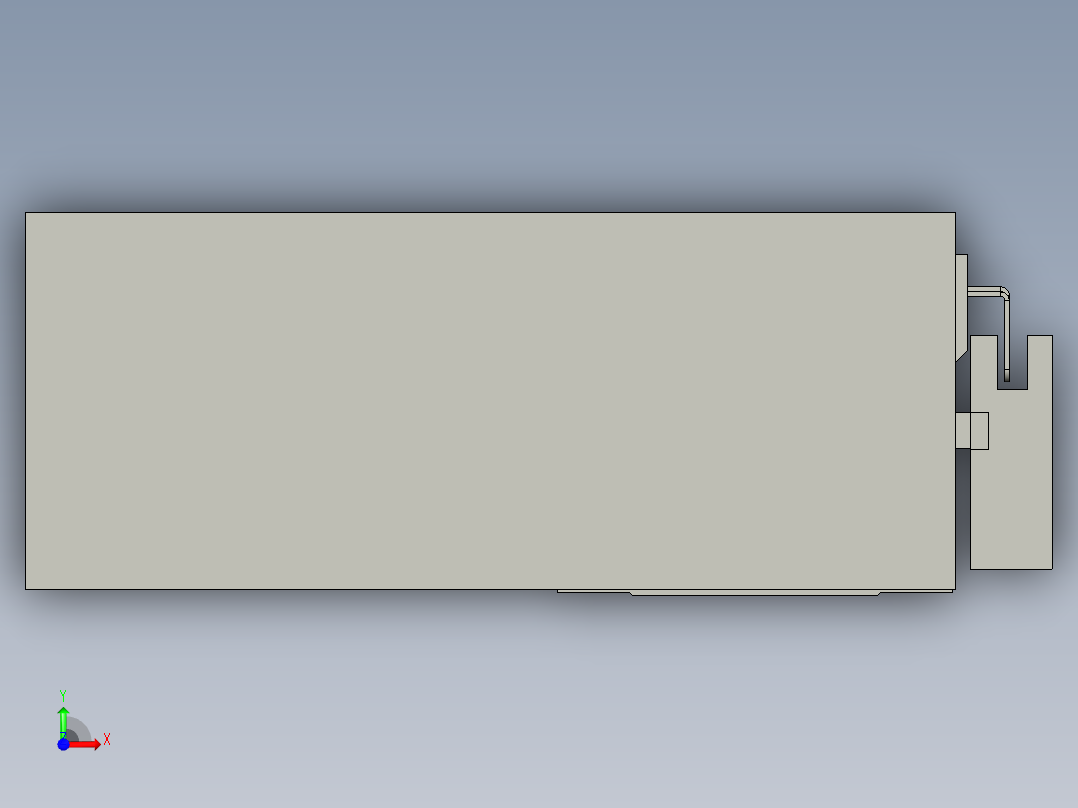 直线模组LHA6-S750-R-200W(16丝杆)设计图纸前视图