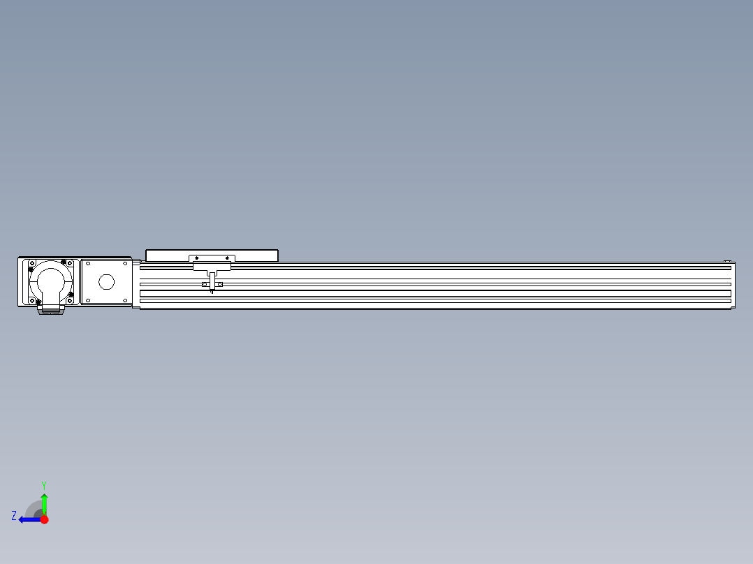 同步带全封闭直线模组TPA-HCB-120D-90-L550-ML-Y-P40-N3右视图