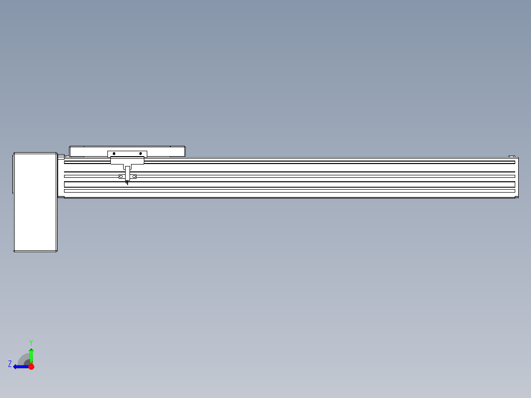 同步带全封闭直线模组TPA-HCB-120D-90-L450-RP-Y-P40-N3右视图