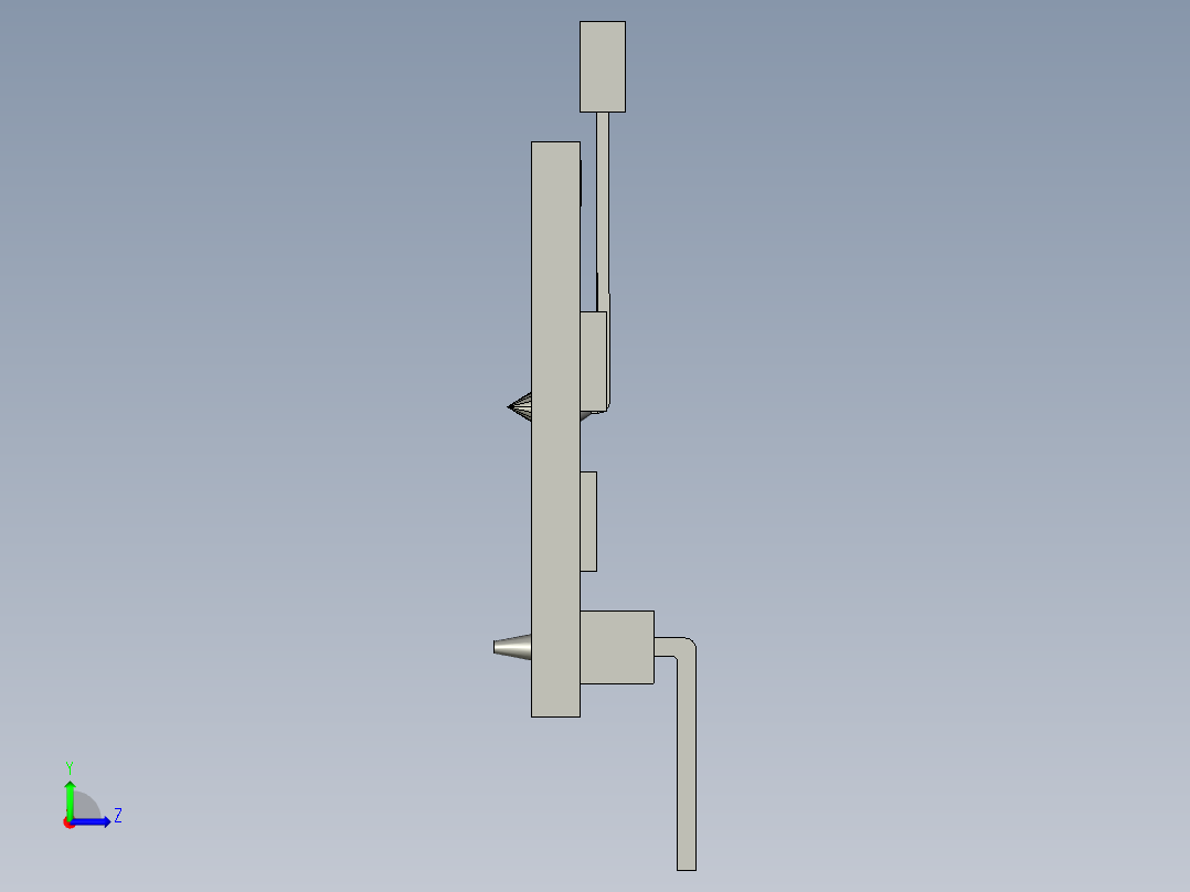 hw 492霍尔效应传感器15左视图