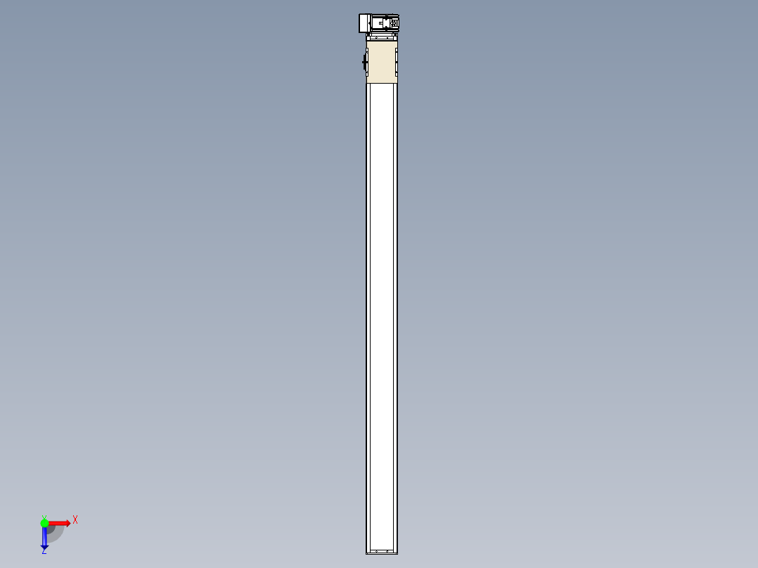 同步带全封闭直线模组TPA-HCB-110D-90-L1600-RU-Y-P40-N3俯视图