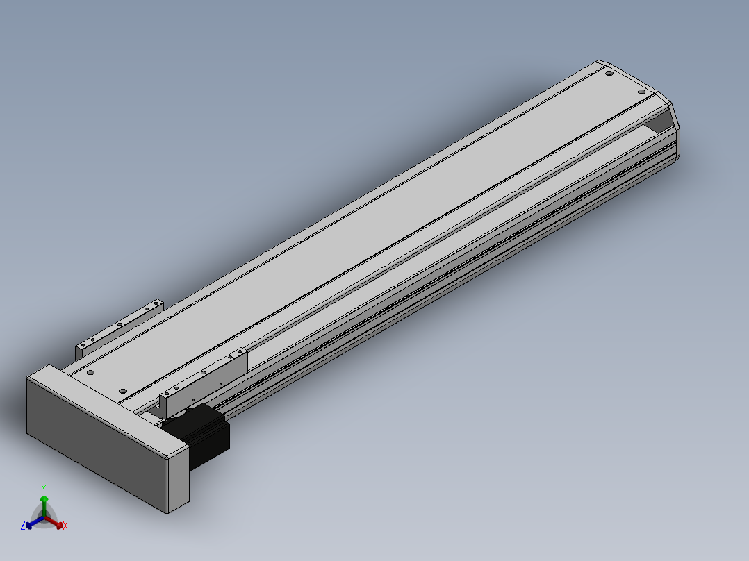 精密模组MY170-T10-750L-BL-P40B-C4-C正等轴测图