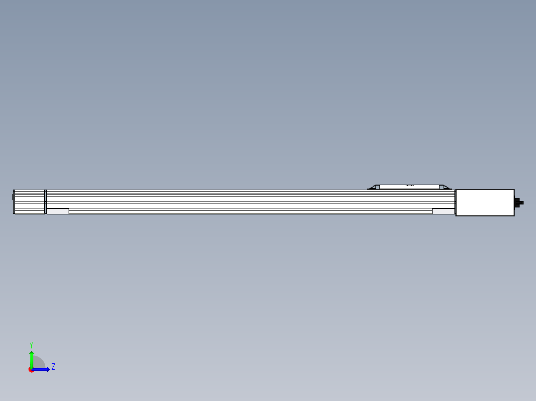 Toyo东佑达直线模组-M65-S-X52-850-L-M40-C4左视图