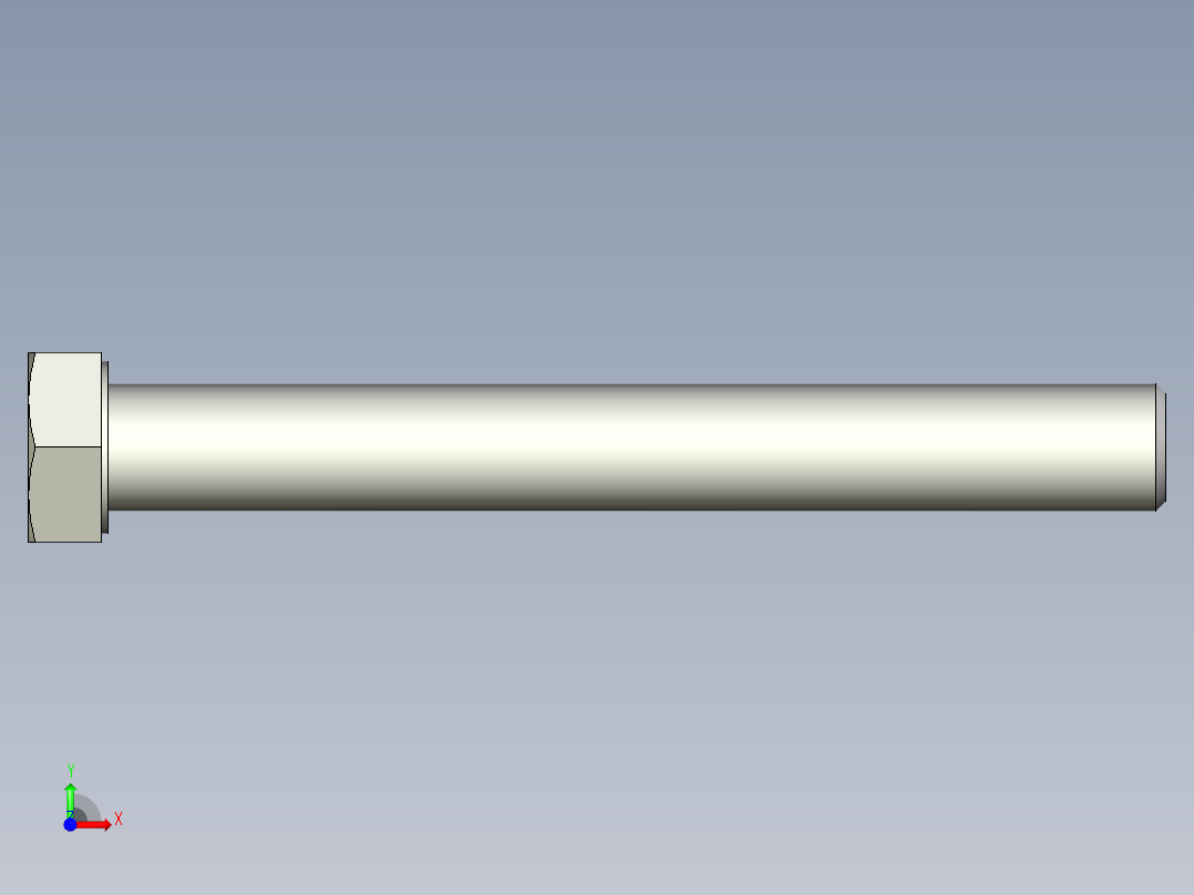 螺钉-DIN_931-M24x3x200_36.stp前视图