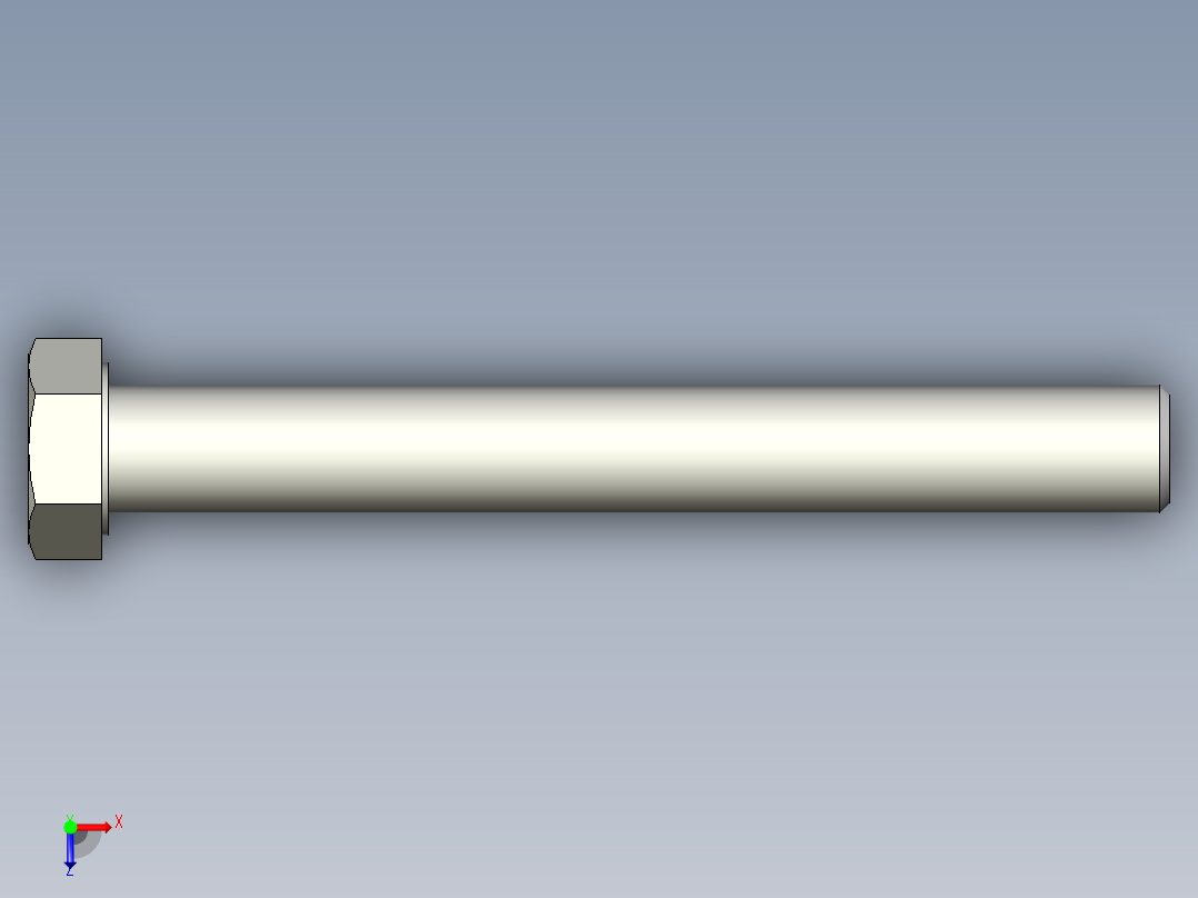 螺钉-DIN_931-M24x3x200_36.stp俯视图