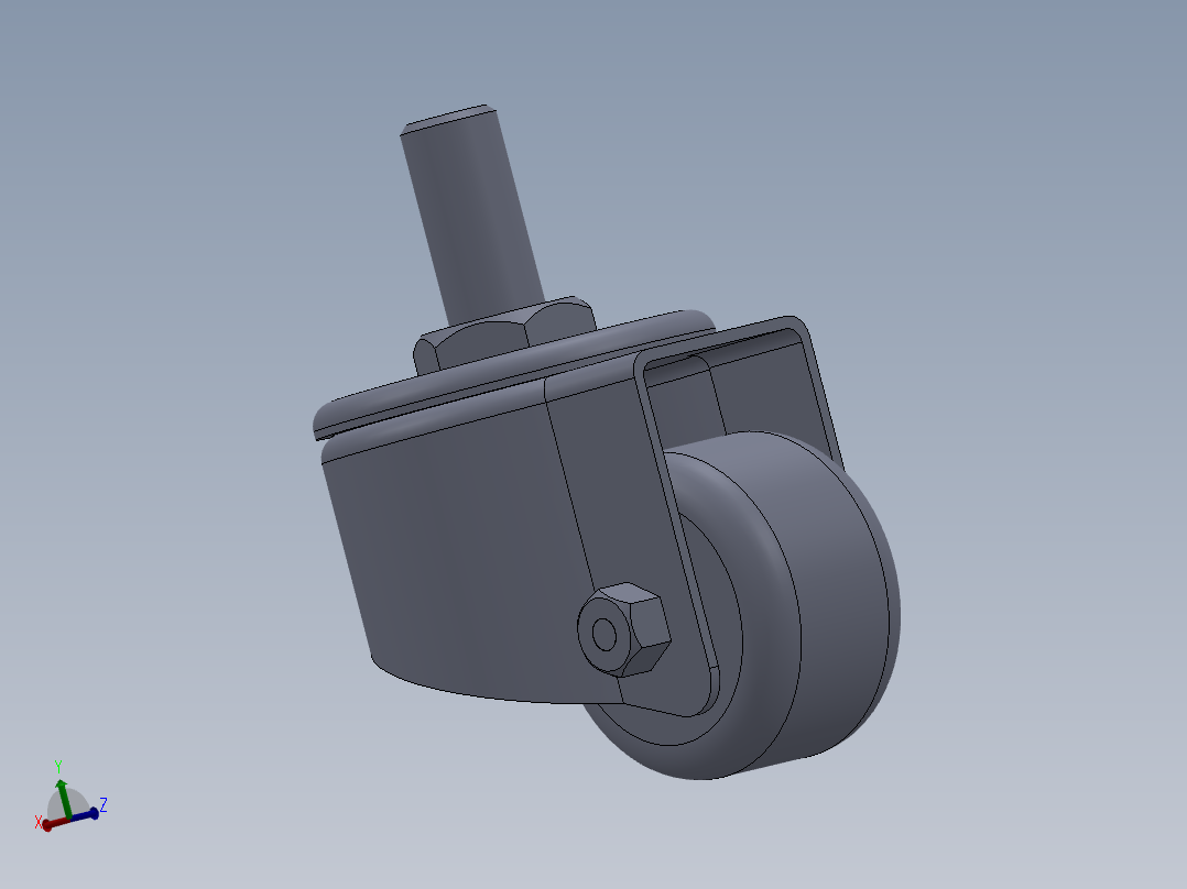 40万向轮主视图