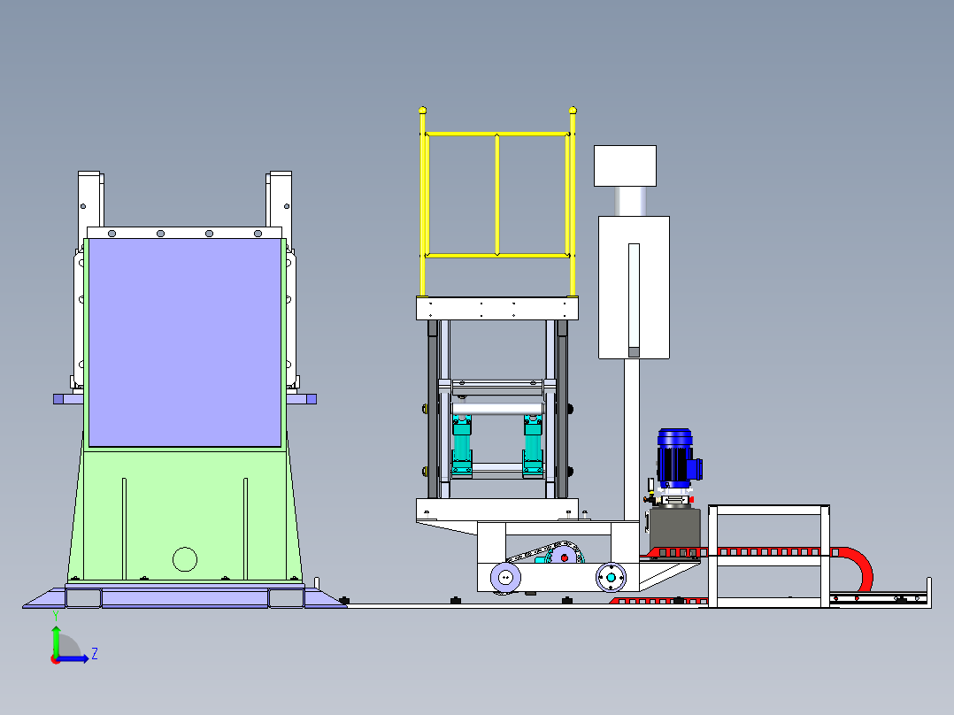 A2_大型转载机变位焊接机左视图