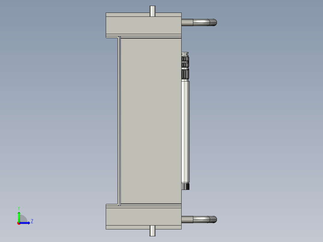 C5_自动给料车床设备左视图