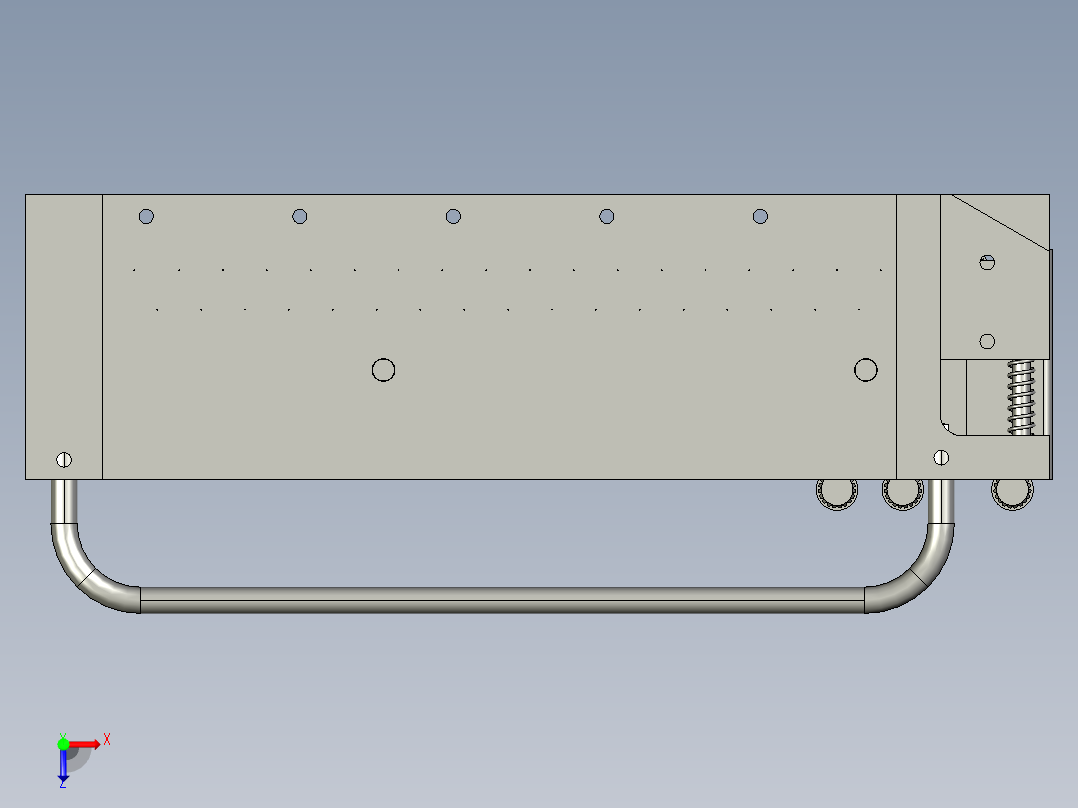 C5_自动给料车床设备俯视图