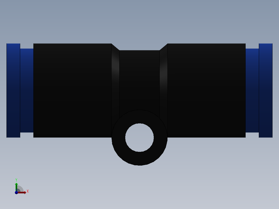 Ø8 - UNIÃO RETA (C00200800)前视图