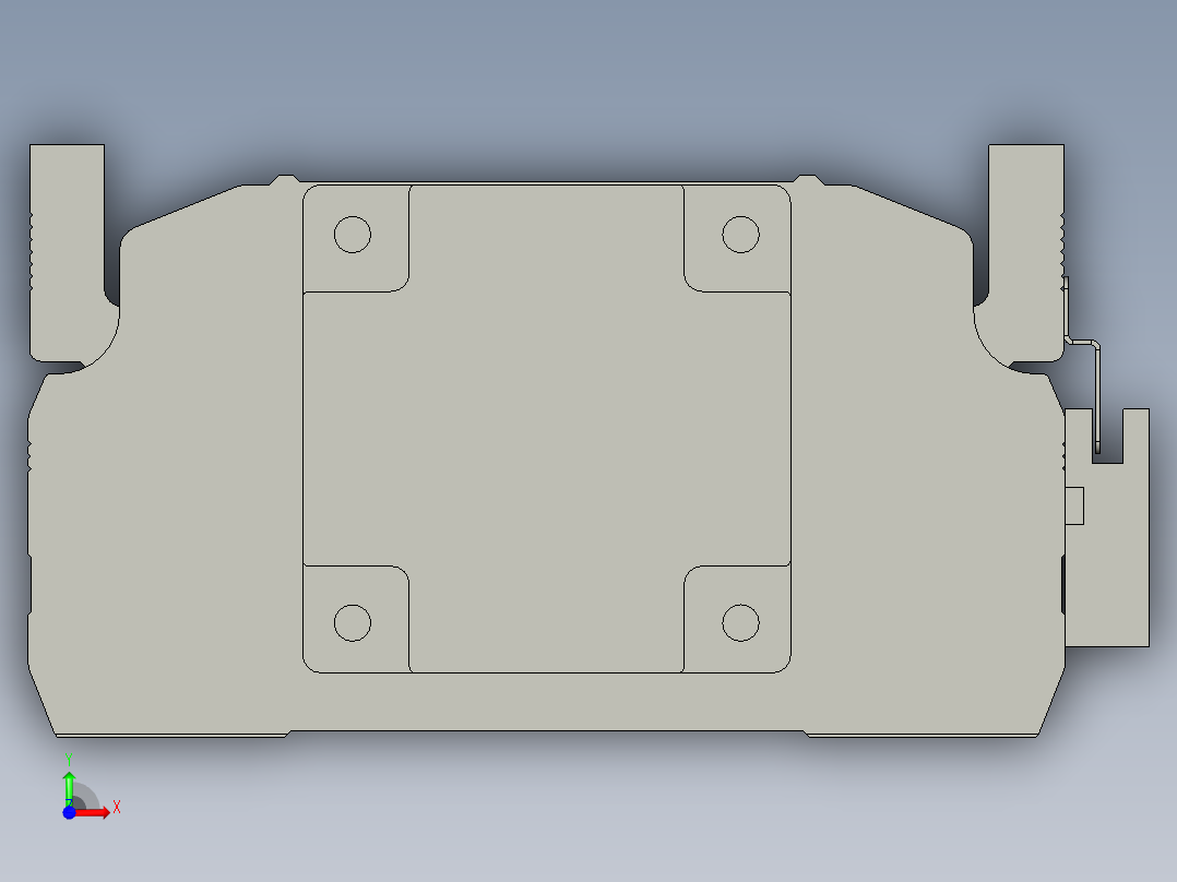 直线模组LHA17-S850-M设计图纸前视图