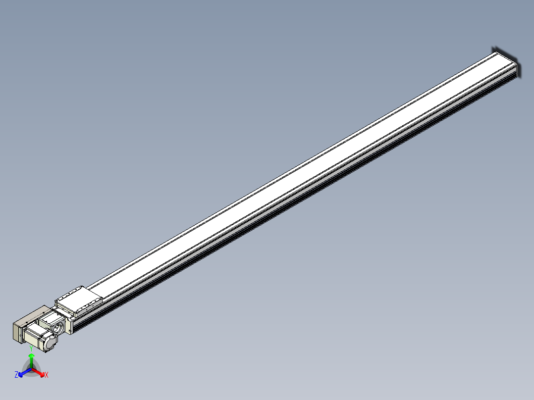 同步带全封闭直线模组TPA-HCB-105D-90-L1900-ML-C-P20-N3主视图
