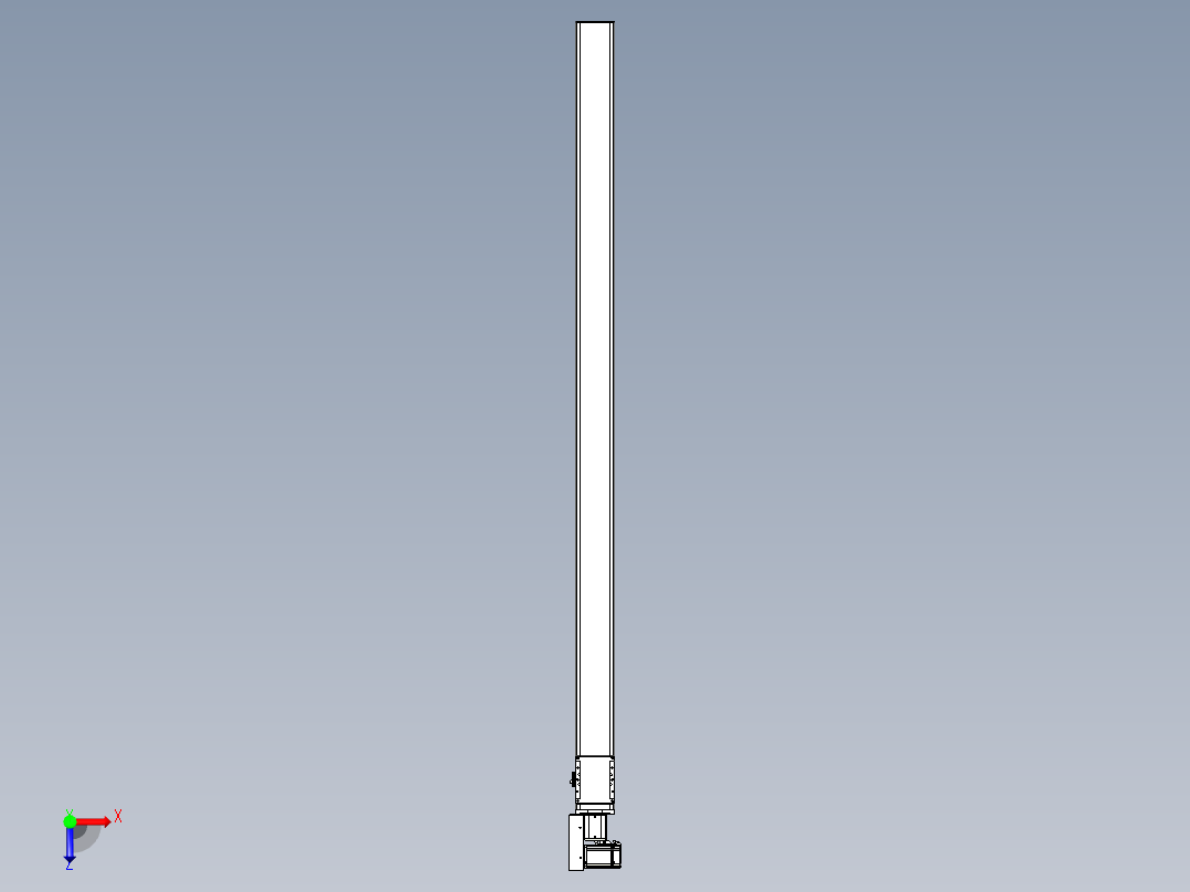 同步带全封闭直线模组TPA-HCB-105D-90-L1900-ML-C-P20-N3俯视图