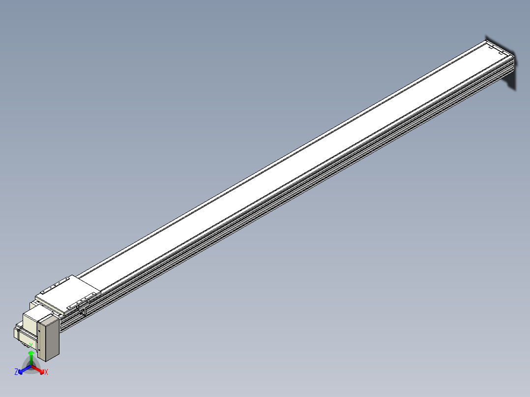 同步带全封闭直线模组TPA-HCB-14D-120-L1950-RP-C-P40-N3主视图