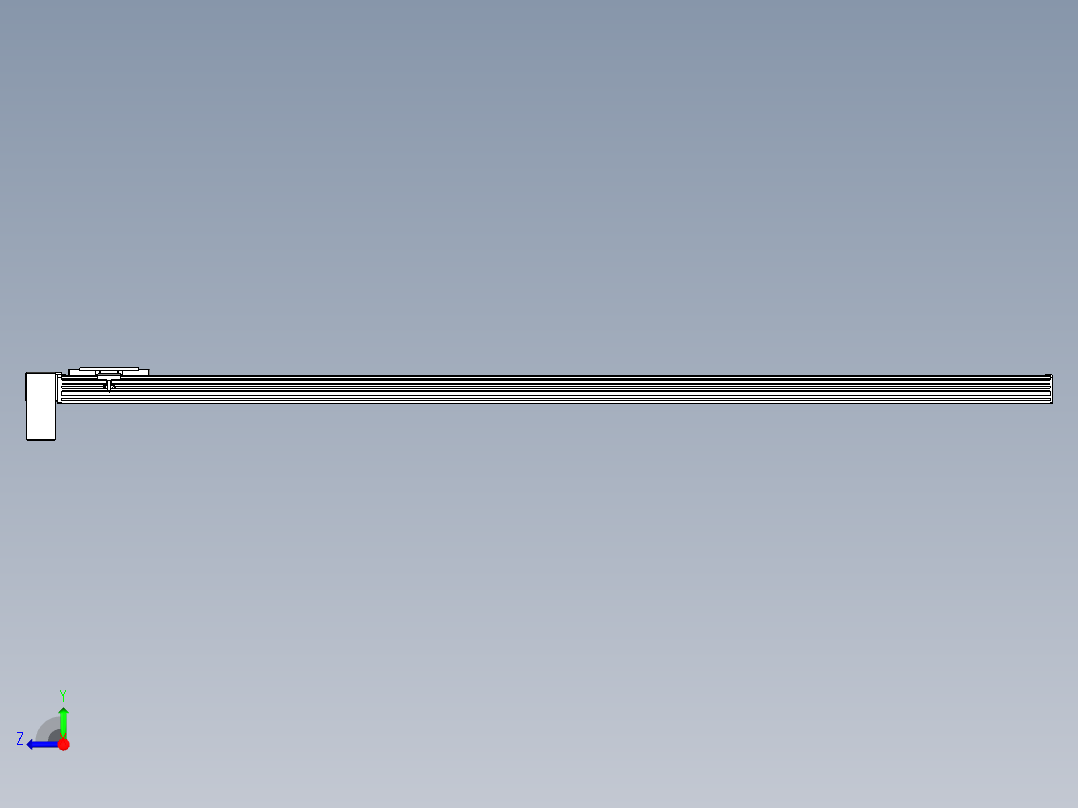 同步带全封闭直线模组TPA-HCB-14D-120-L1950-RP-C-P40-N3右视图