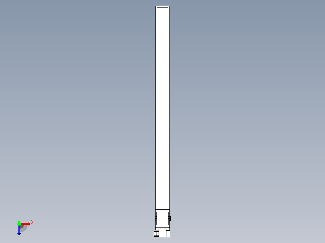 同步带全封闭直线模组TPA-HCB-14D-120-L1950-RP-C-P40-N3俯视图