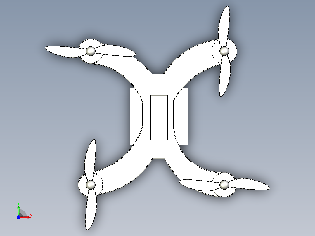 无人机投灭火弹项目前视图