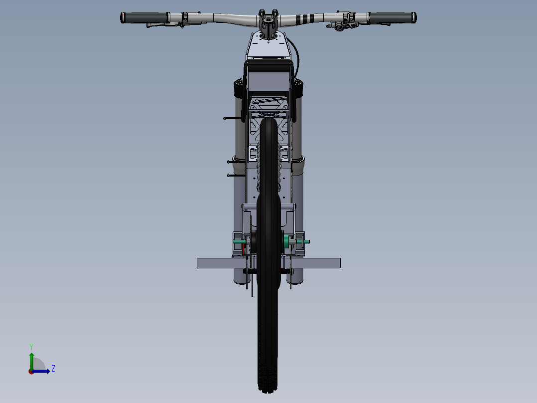 电动越野车384--stp左视图
