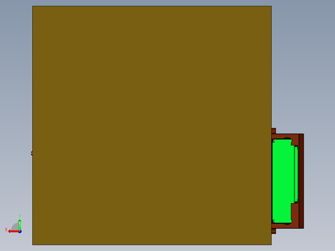 摇臂手臂式3d打印机后视图