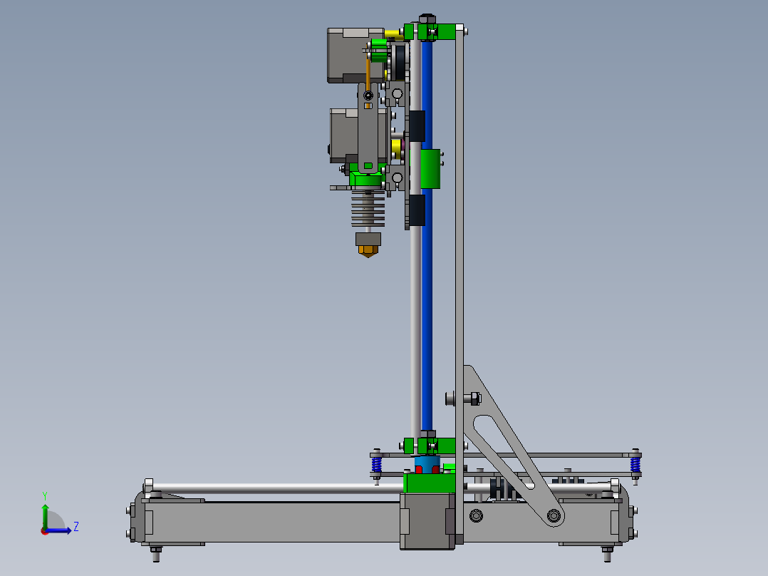 195 3D 打印机-拉各斯左视图