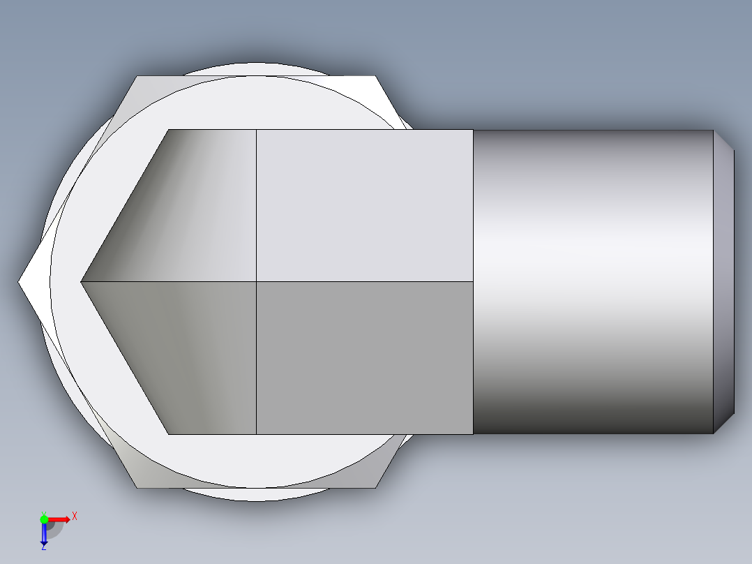 卡套式工业通用硬管接头EO_Adjustable_Locknut_elbow_WEE06SROMDCF俯视图