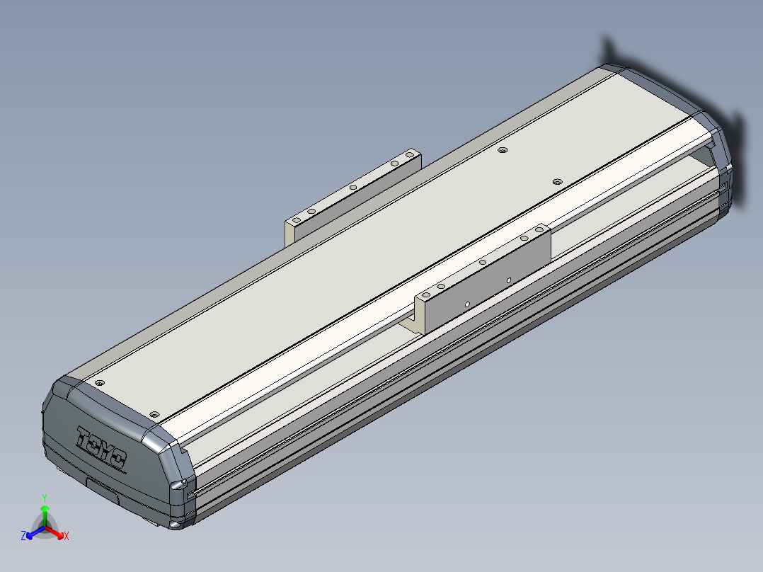 Toyo东佑达直线模组-ETH17-250-M-煞車-組合正等轴测图