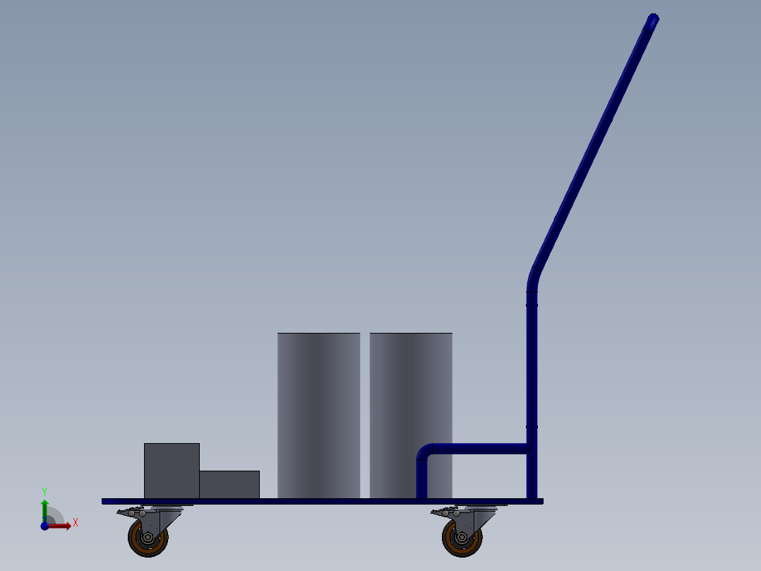 推车小车前视图