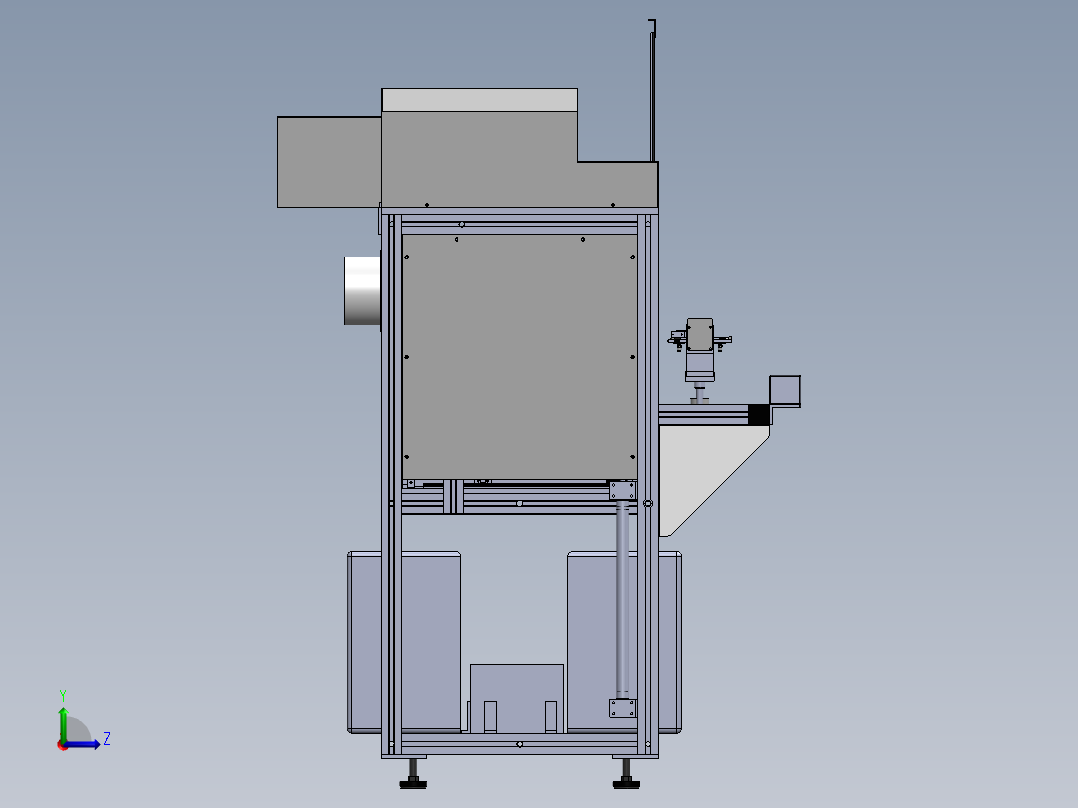 非标贴印机左视图