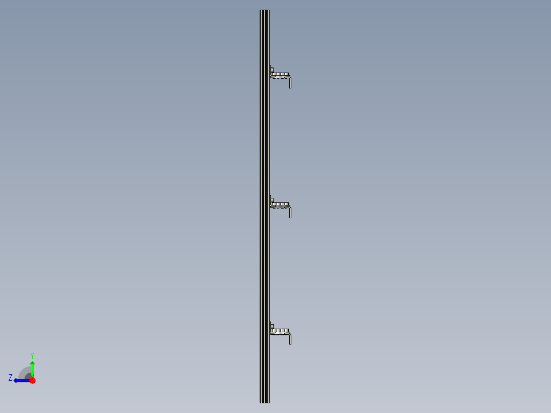 基恩士SL-M56H_kc图纸模型右视图