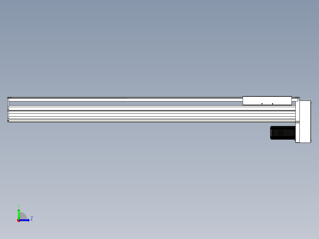Toyo东佑达直线模组-ETH22-1050-BM-400W左视图