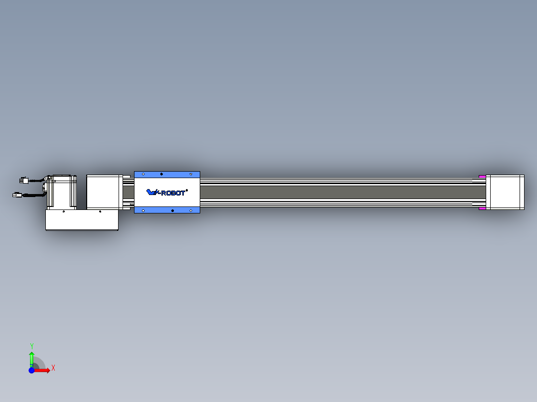 威洛博LB.GB同步带传动--欧规系列GB8-L96-S750-BL-P75前视图