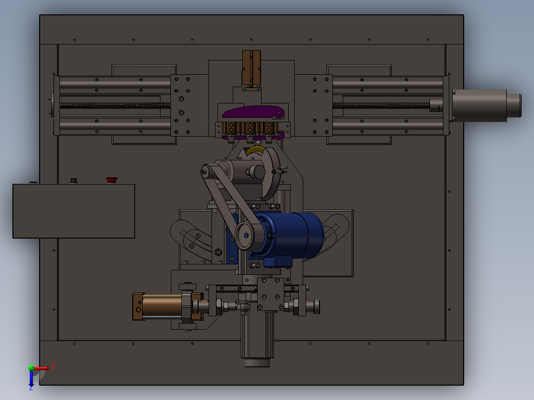 叶片打包机俯视图