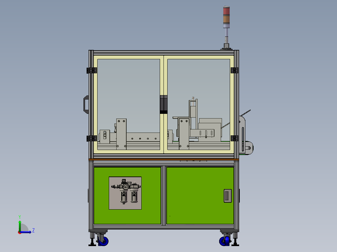 分页发卡撕膜机左视图