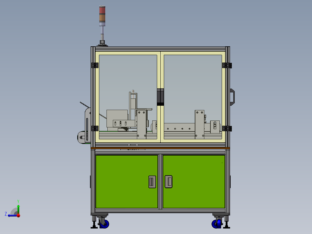 分页发卡撕膜机右视图