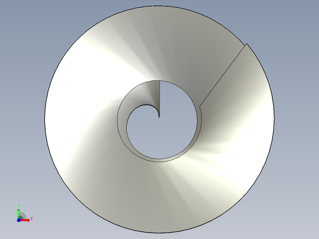 簡易螺旋片前视图