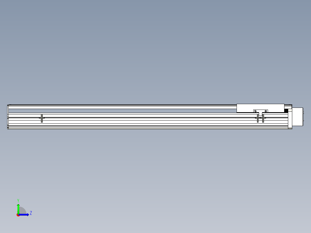 Toyo东佑达直线模组-ETH22-1050-BL-750W+煞車左视图