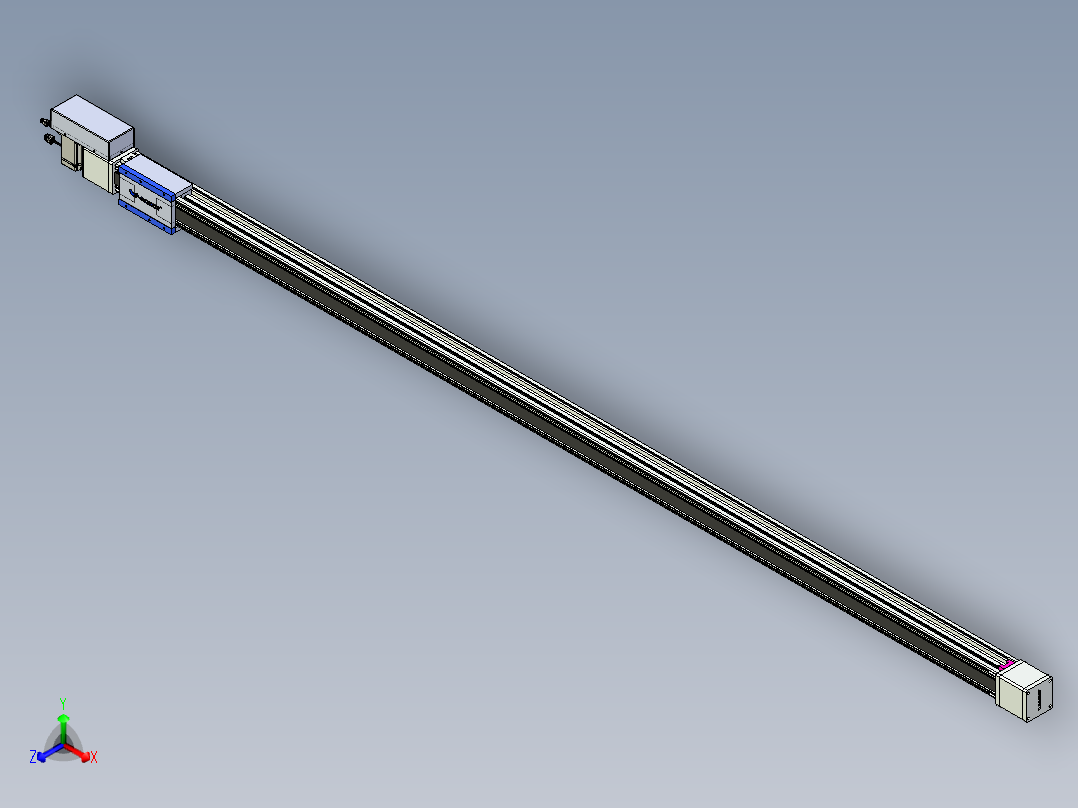 威洛博LB.GB同步带传动--欧规系列GB8-L96-S2800-BR-P75主视图