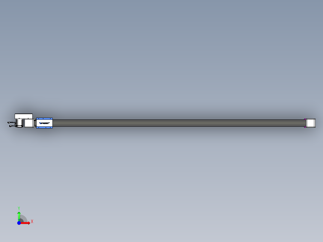 威洛博LB.GB同步带传动--欧规系列GB8-L96-S2800-BR-P75前视图