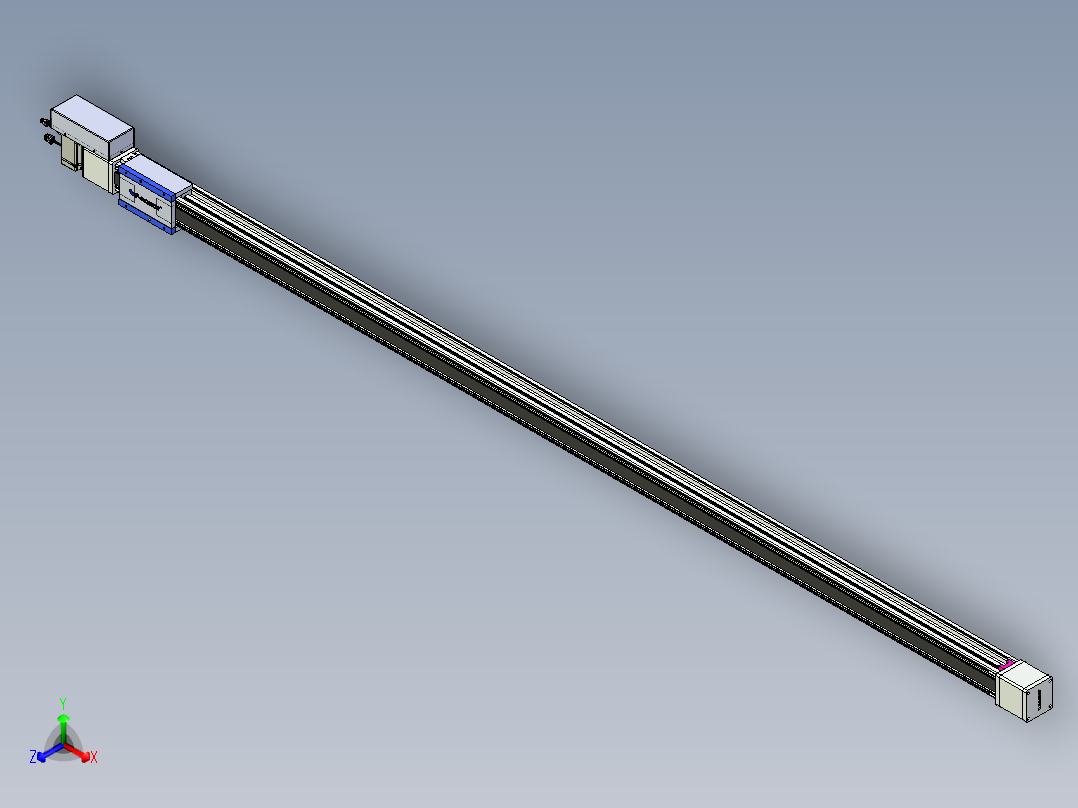 威洛博LB.GB同步带传动--欧规系列GB8-L96-S2800-BR-P75正等轴测图