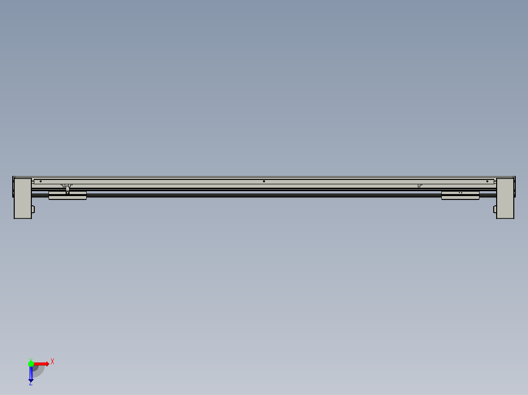 威洛博双电机滑台-VBF14S2-L50-S1300-BU-P40-C6俯视图