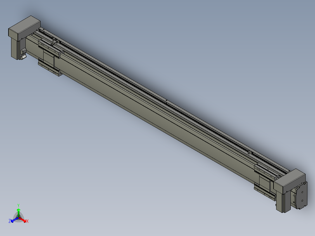 威洛博双电机滑台-VBF14S2-L50-S1300-BU-P40-C6正等轴测图