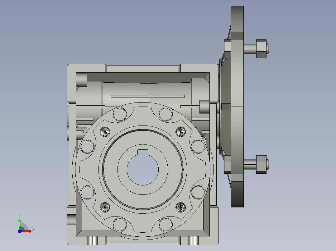 NMRV050减速机前视图