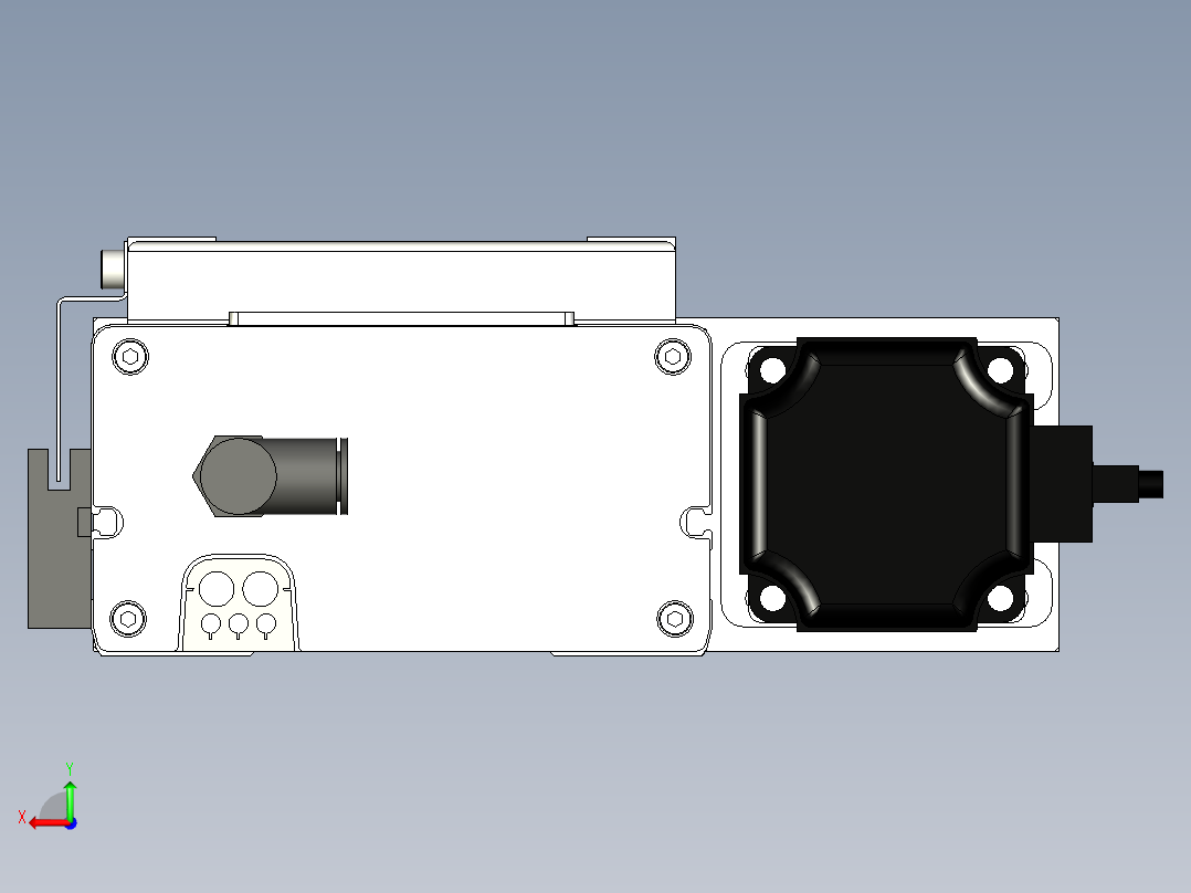 Toyo东佑达直线模组-ECH14-200-BR-400W+煞車后视图
