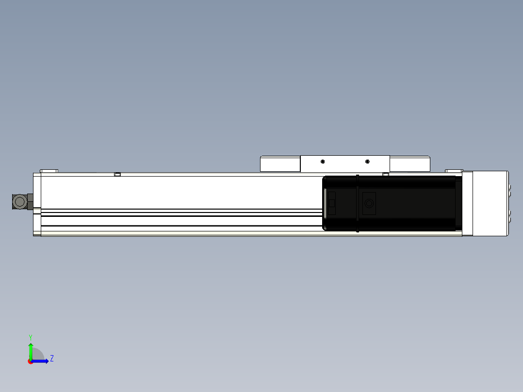 Toyo东佑达直线模组-ECH14-200-BR-400W+煞車左视图